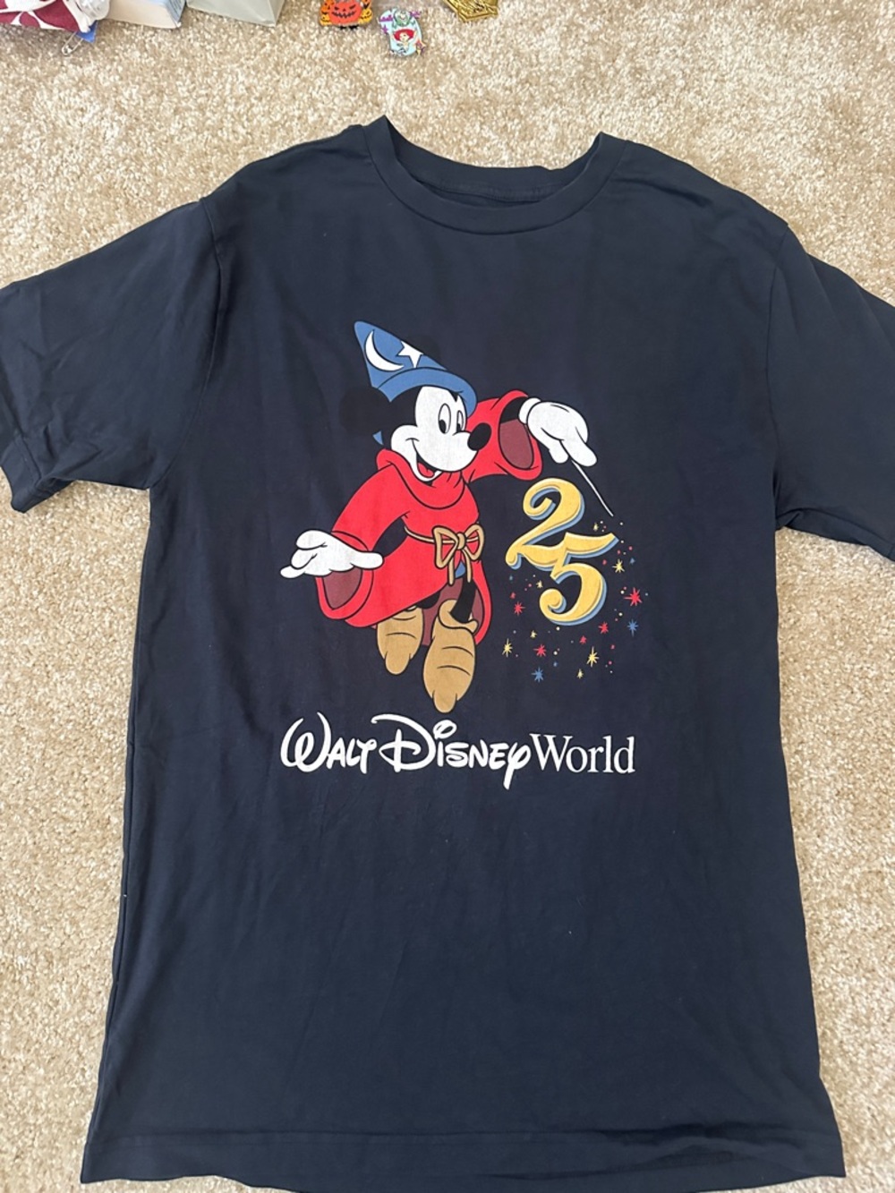 Disney Black Mickey Sorcerer 25th Anniversary Tee